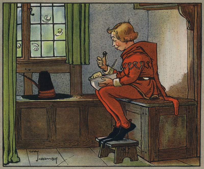Mały Jack Horner (kolor lito) autorstwa Charles Crombie