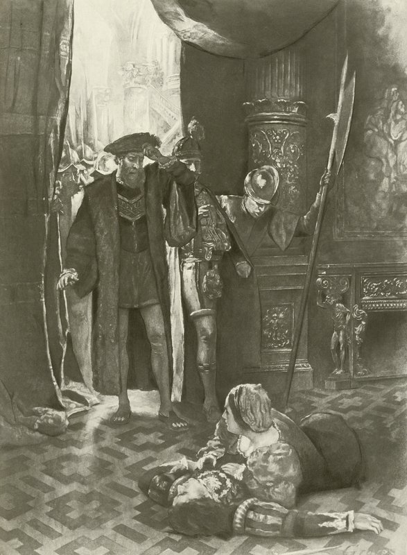 Lucrezia Borgia, Ostatni akt ostatnia scena (wklęsłodruk) autorstwa Charles D. Graves