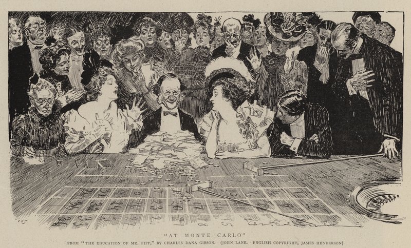 W Monte Carlo autorstwa Charles Dana Gibson