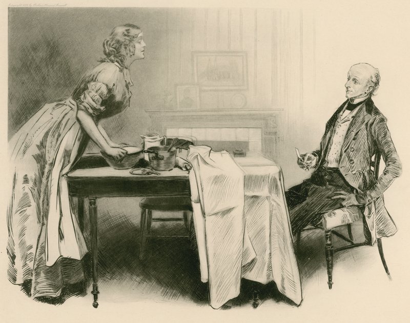 Dick Swiveller i markiza autorstwa Charles Dana Gibson