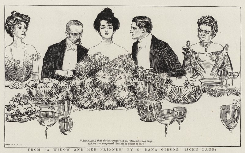 Od wdowy i jej przyjaciół autorstwa Charles Dana Gibson