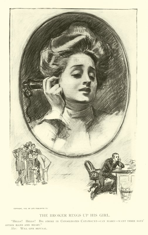 Ilustracja do drabiny społecznej autorstwa Charles Dana Gibson