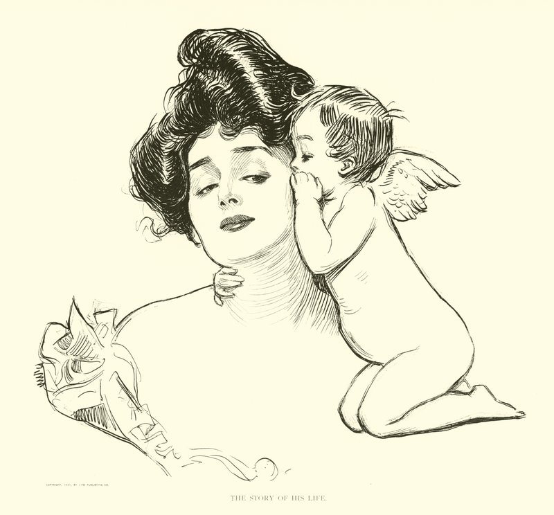 Ilustracja do drabiny społecznej autorstwa Charles Dana Gibson