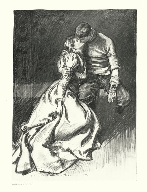 Pocałunek (litografia) autorstwa Charles Dana Gibson