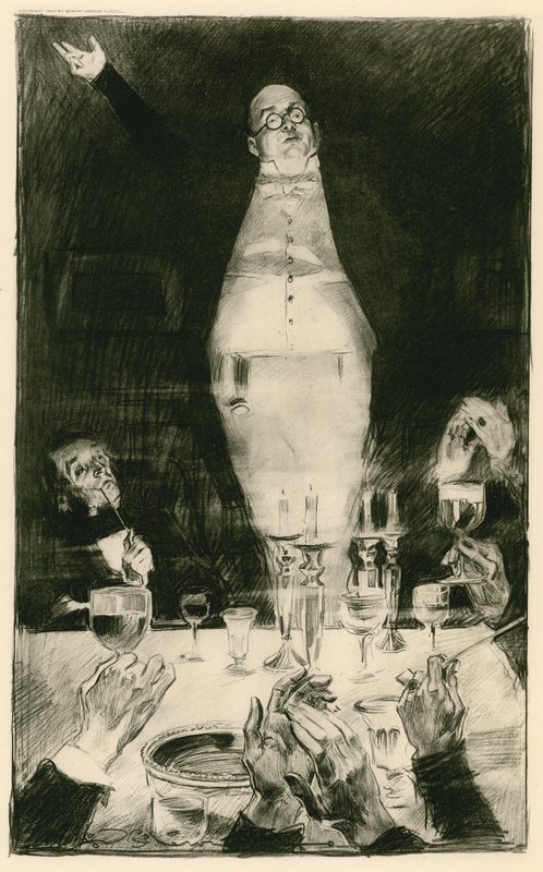 Pan Pickwick wygłasza swoją słynną orację autorstwa Charles Dana Gibson