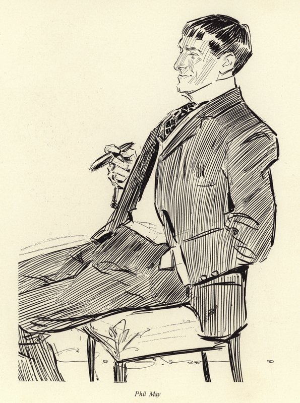Phil May, portret autorstwa Charles Dana Gibson