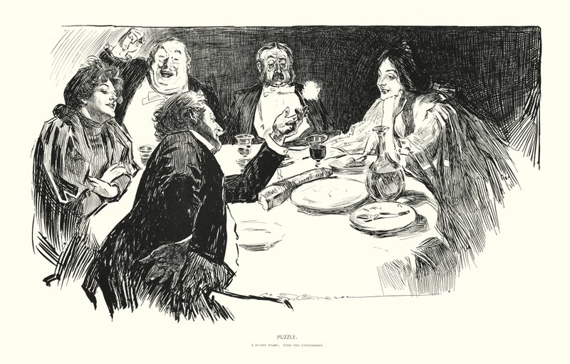 Puzzle (litografia) autorstwa Charles Dana Gibson