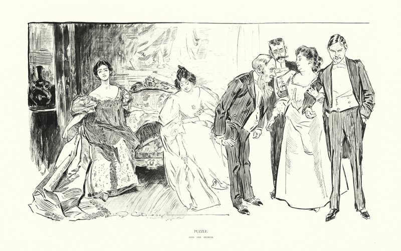 Puzzle (litografia) autorstwa Charles Dana Gibson
