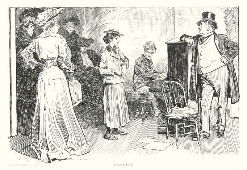 Stage-Struck (litografia) autorstwa Charles Dana Gibson