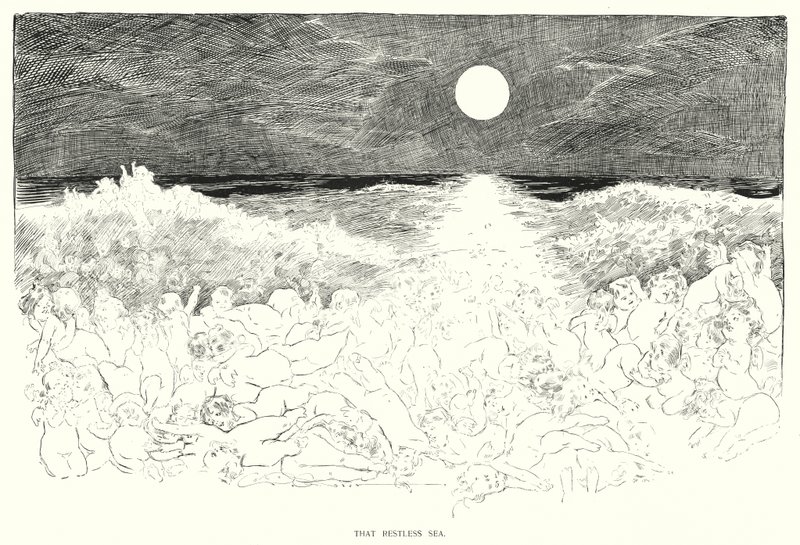 To niespokojne morze (lito) autorstwa Charles Dana Gibson