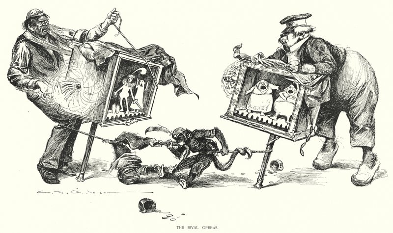 Konkurencyjne opery (lito) autorstwa Charles Dana Gibson