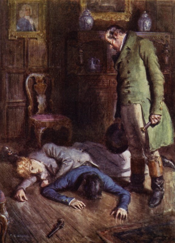 Ilustracja do The Amateur Gentleman autorstwa Jeffery Farnol (kolor lito) autorstwa Charles Edmund (after) Brock