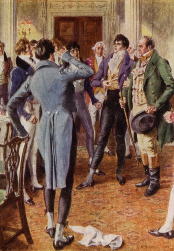 Ilustracja do The Amateur Gentleman autorstwa Jeffery Farnol (kolor lito) autorstwa Charles Edmund (after) Brock