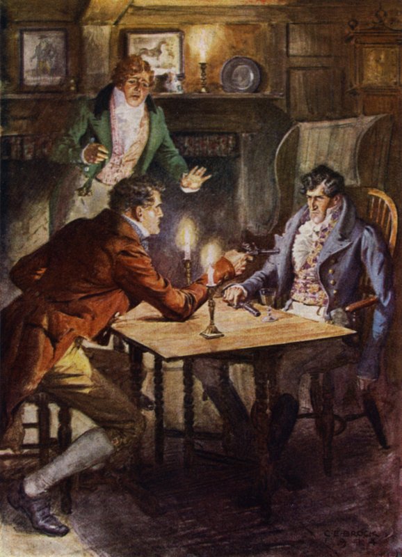 Ilustracja do The Amateur Gentleman autorstwa Jeffery
