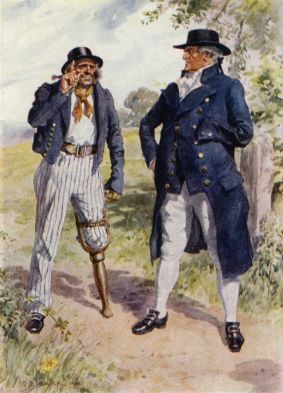 Ilustracja do The Amateur Gentleman autorstwa Jeffery Farnol (kolor lito) autorstwa Charles Edmund (after) Brock