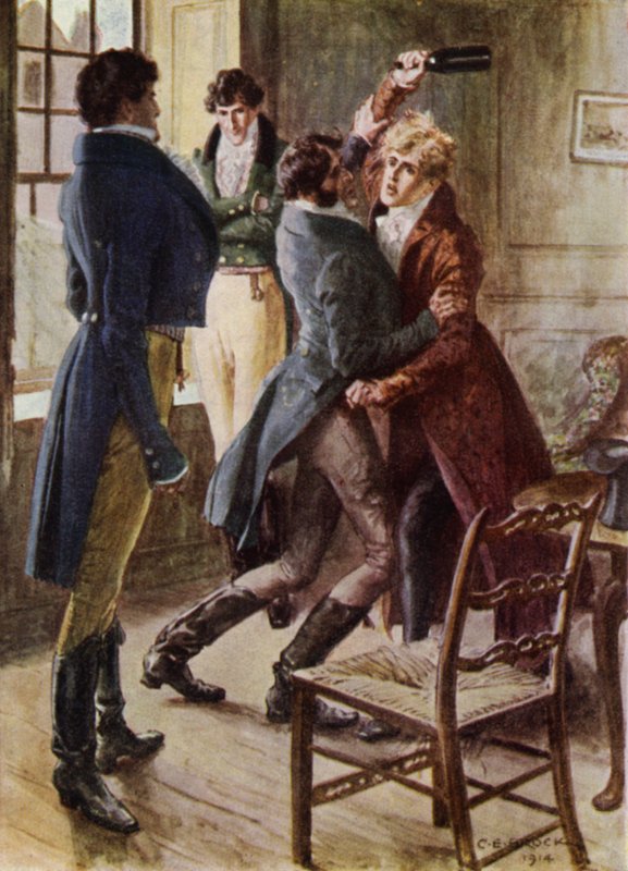 Ilustracja do The Amateur Gentleman autorstwa Jeffery