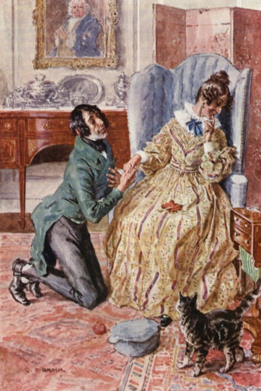 Ilustracja do The Pickwick Papers Charlesa Dickensa (kolorowa litografia) autorstwa Charles Edmund (after) Brock