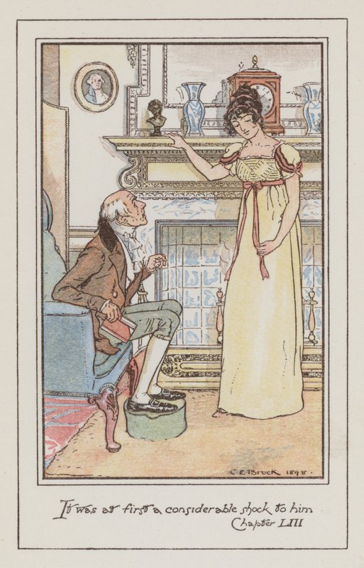 Ilustracja do Emmy autorstwa Jane Austen (kolor lito) autorstwa Charles Edmund Brock