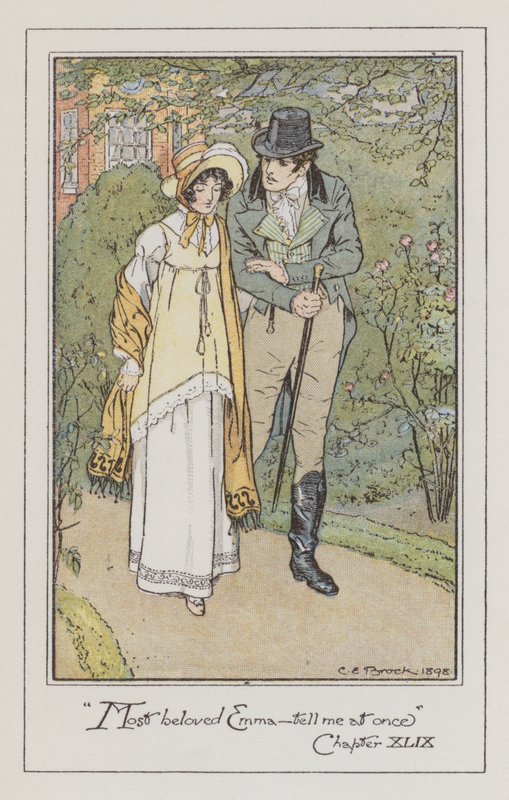 Ilustracja do Emmy autorstwa Jane Austen (kolor lito) autorstwa Charles Edmund Brock