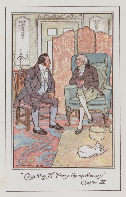 Ilustracja do Emmy autorstwa Jane Austen (kolor lito) autorstwa Charles Edmund Brock