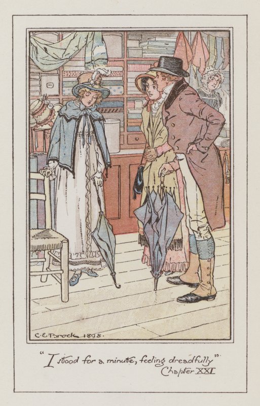 Ilustracja do Emmy autorstwa Jane Austen (kolor lito) autorstwa Charles Edmund Brock