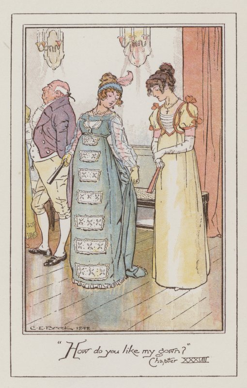 Ilustracja do Emmy autorstwa Jane Austen (kolor lito) autorstwa Charles Edmund Brock