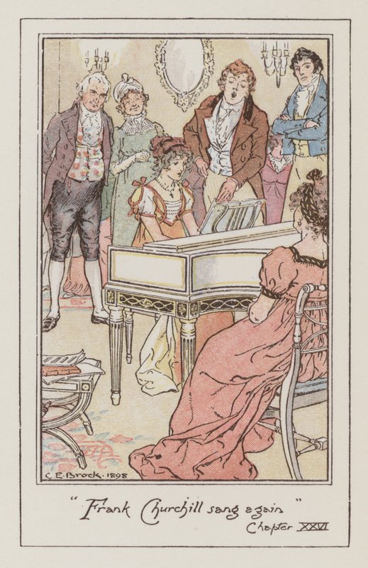 Ilustracja do Emmy autorstwa Jane Austen (kolor lito) autorstwa Charles Edmund Brock