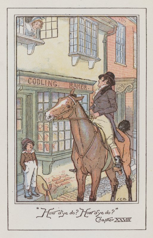 Ilustracja do Emmy autorstwa Jane Austen (kolor lito) autorstwa Charles Edmund Brock