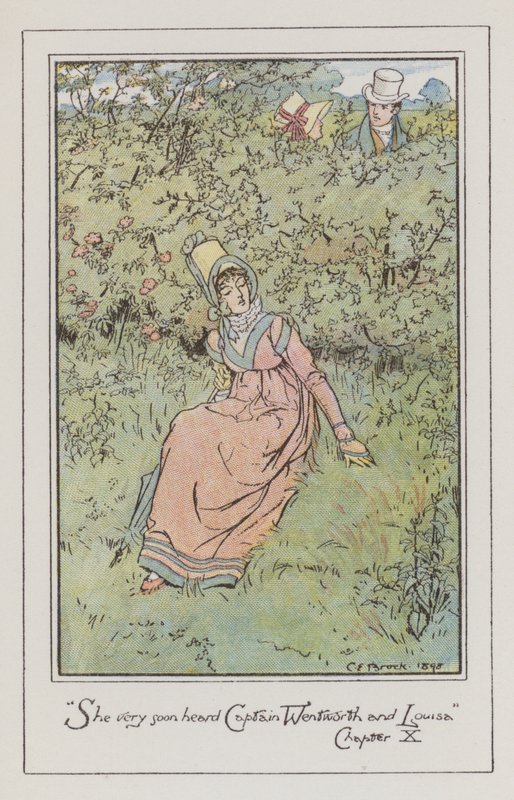 Ilustracja do perswazji (kolor lito) autorstwa Charles Edmund Brock