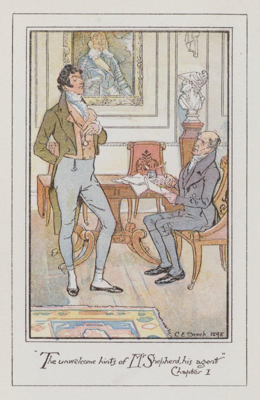 Ilustracja do perswazji (kolor lito) autorstwa Charles Edmund Brock