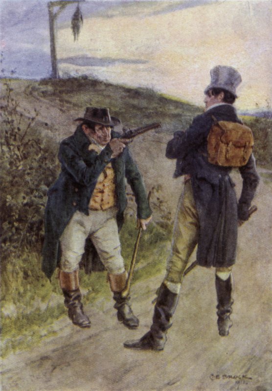 Ilustracja do The Broad Highway romans z Kent autorstwa Charles Edmund Brock