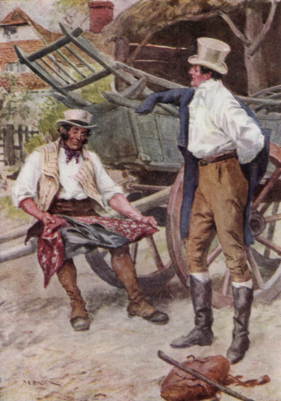 Ilustracja do The Broad Highway romans z Kent autorstwa Charles Edmund Brock