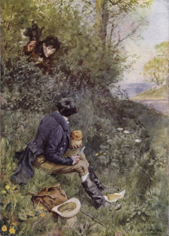 Ilustracja do The Broad Highway romans z Kent autorstwa Charles Edmund Brock