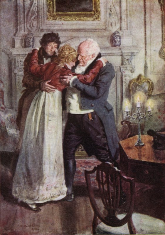 Ilustracja do książki The Broad Highway a Romance of Kent autorstwa Charles Edmund Brock