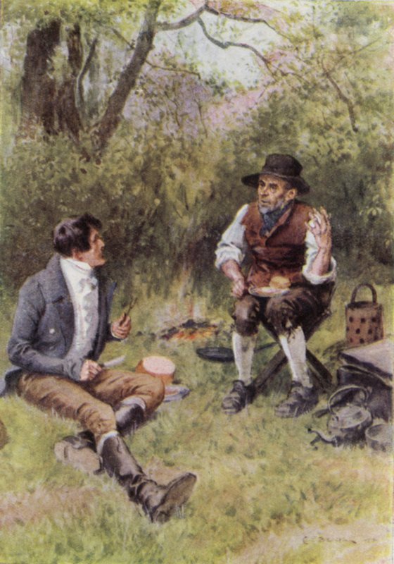 Ilustracja do The Broad Highway romans z Kent autorstwa Charles Edmund Brock