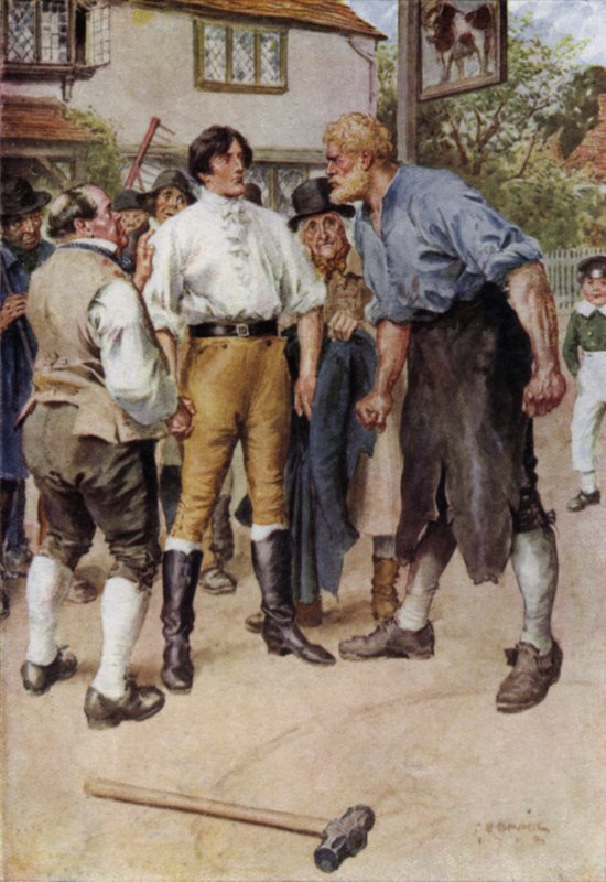 Ilustracja do The Broad Highway romans z Kent autorstwa Charles Edmund Brock