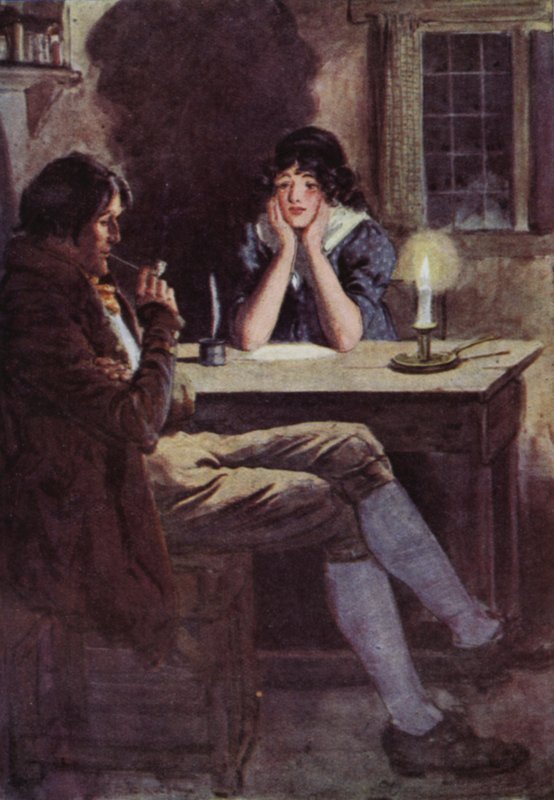 Ilustracja do książki The Broad Highway a Romance of Kent autorstwa Charles Edmund Brock