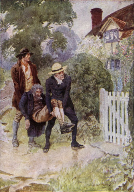 Ilustracja do książki The Broad Highway a Romance of Kent autorstwa Charles Edmund Brock