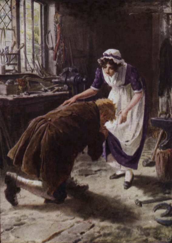 Ilustracja do The Broad Highway romans z Kent autorstwa Charles Edmund Brock