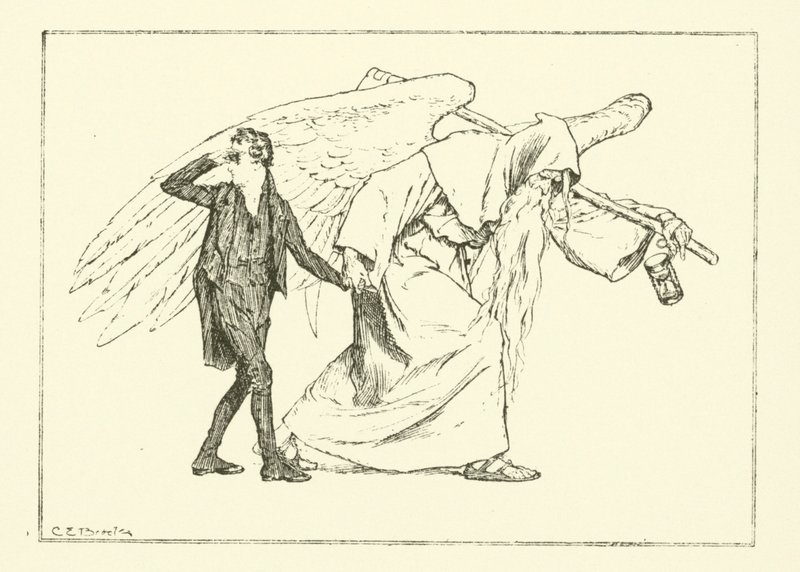 Ilustracja do The Essays of Elia autorstwa Charlesa Lamba (grafika) autorstwa Charles Edmund Brock