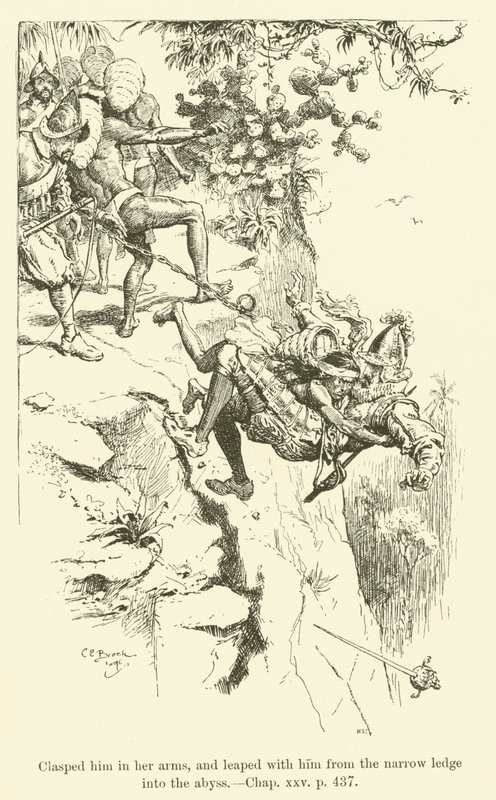 Ilustracja do Westward Ho! autorstwa Charlesa Kingsleya (grafika) autorstwa Charles Edmund Brock