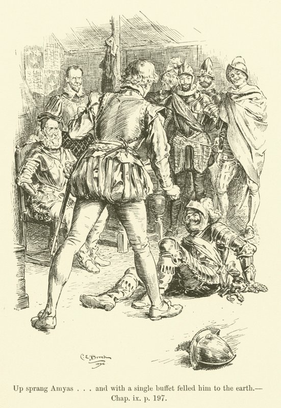 Ilustracja do Westward Ho! autorstwa Charlesa Kingsleya (grafika) autorstwa Charles Edmund Brock