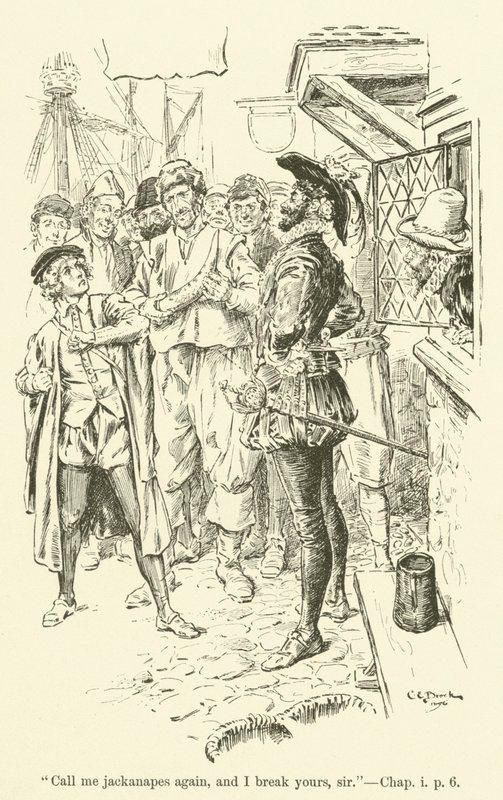 Ilustracja do Westward Ho! autorstwa Charlesa Kingsleya (grafika) autorstwa Charles Edmund Brock