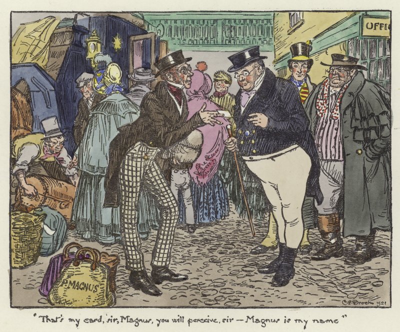 Ilustracja do dokumentów Pickwicka autorstwa Charles Edmund Brock