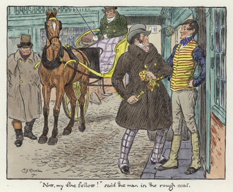 Ilustracja do dokumentów Pickwicka autorstwa Charles Edmund Brock