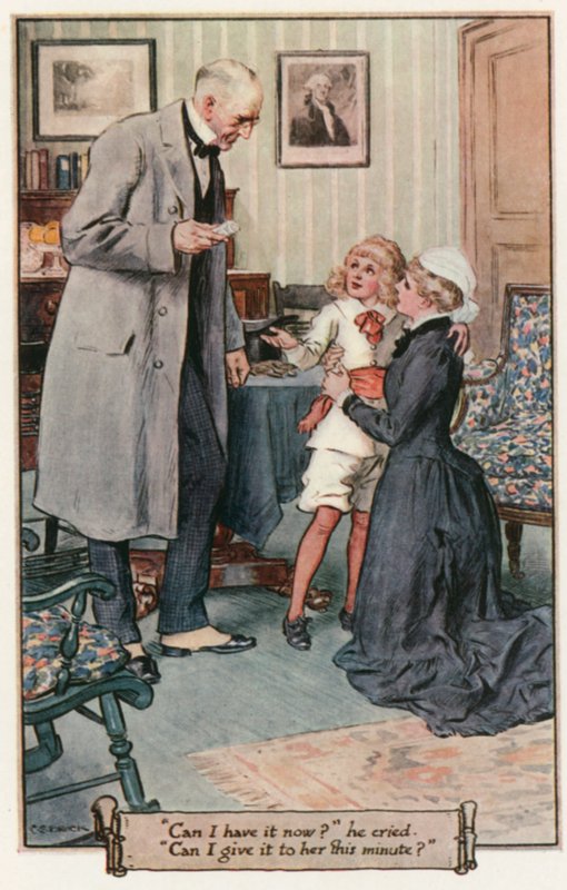 Mały Lord Fauntleroy autorstwa Frances Hodgson Burnett autorstwa Charles Edmund Brock