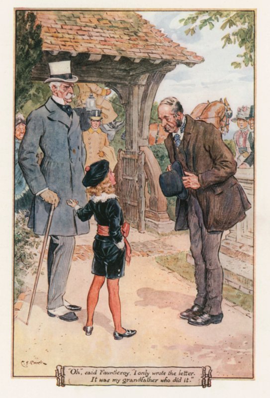 Mały Lord Fauntleroy autorstwa Frances Hodgson Burnett autorstwa Charles Edmund Brock