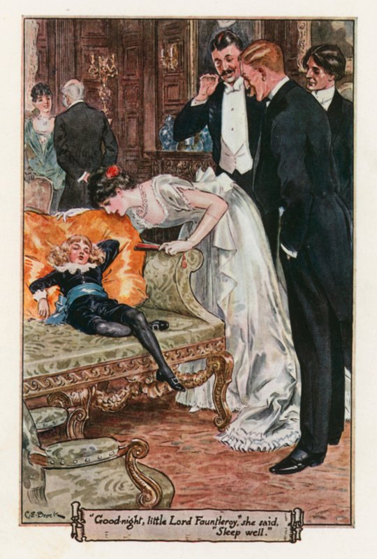 Mały Lord Fauntleroy autorstwa Frances Hodgson Burnett autorstwa Charles Edmund Brock