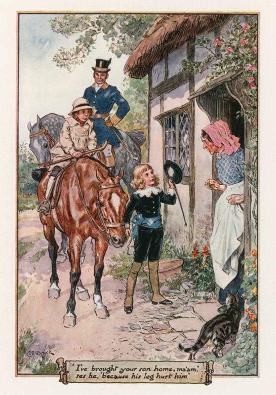 Mały Lord Fauntleroy autorstwa Frances Hodgson Burnett autorstwa Charles Edmund Brock