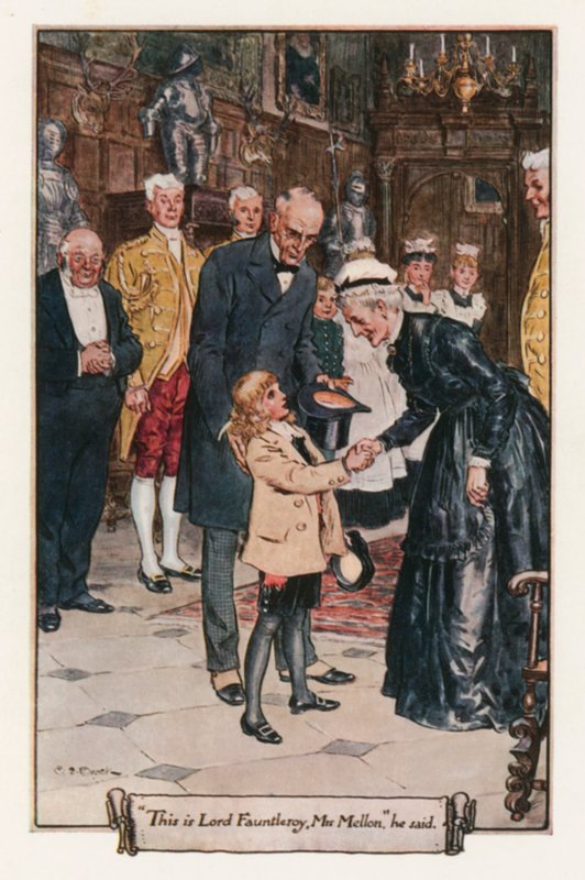 Mały Lord Fauntleroy autorstwa Frances Hodgson Burnett autorstwa Charles Edmund Brock